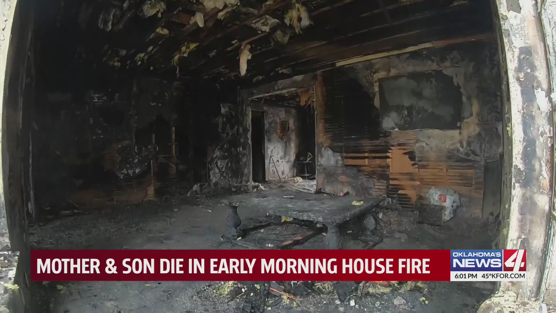 Mother & son die in early morning house fire(00)
