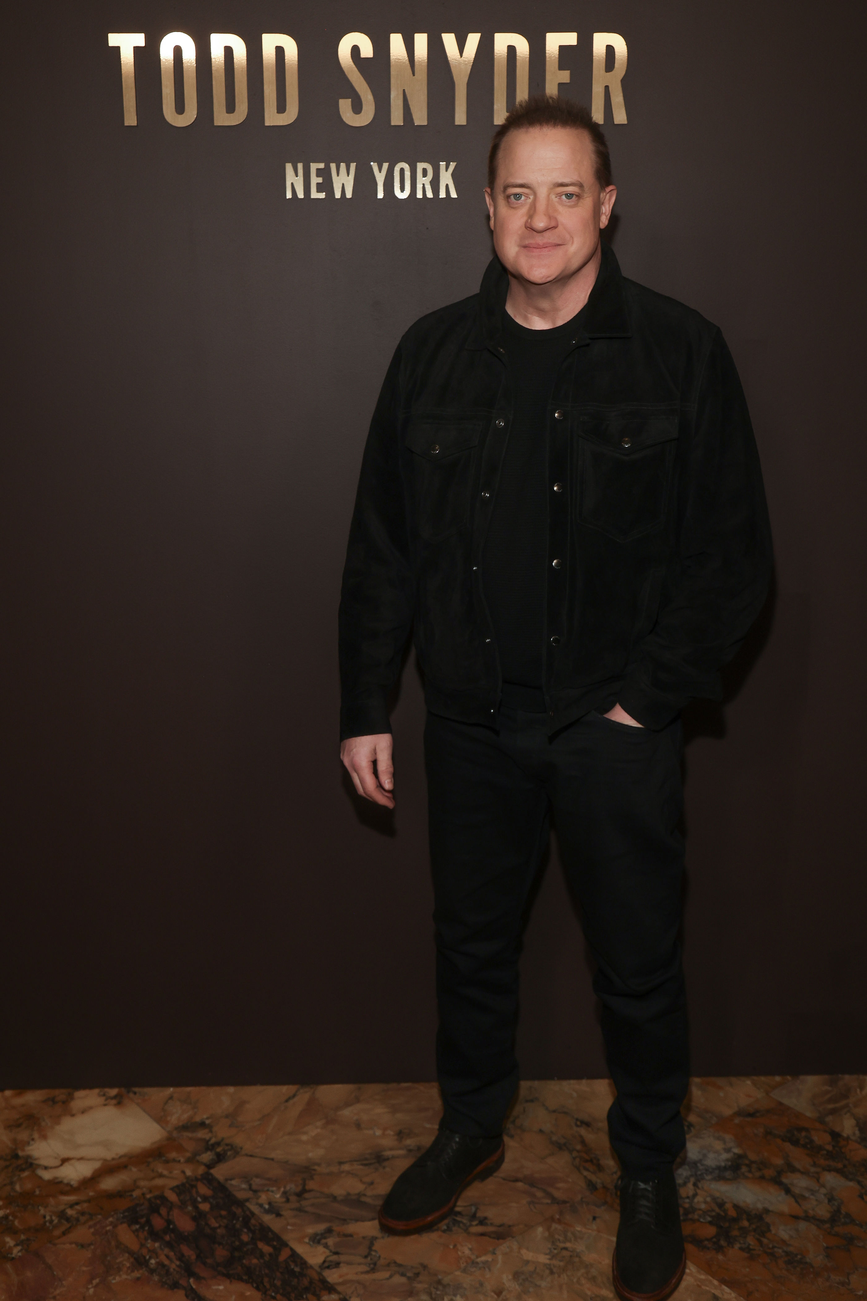 Brendan Fraser Adorably Videotapes His Son Holden Walking NYFW in Rare