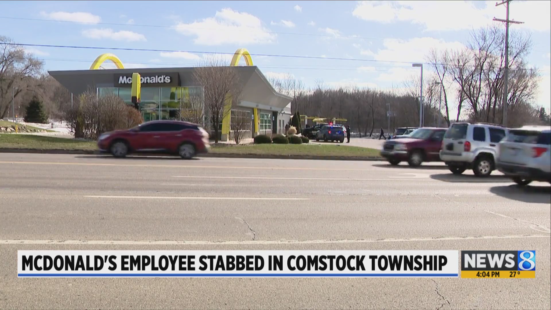 McDonald’s employee stabbed in Comstock Twp; 1 arrested