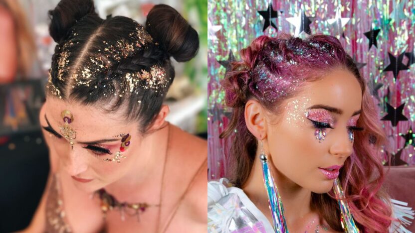 Cabelo com glitter carnaval &ndash; Foto: Pinterest
