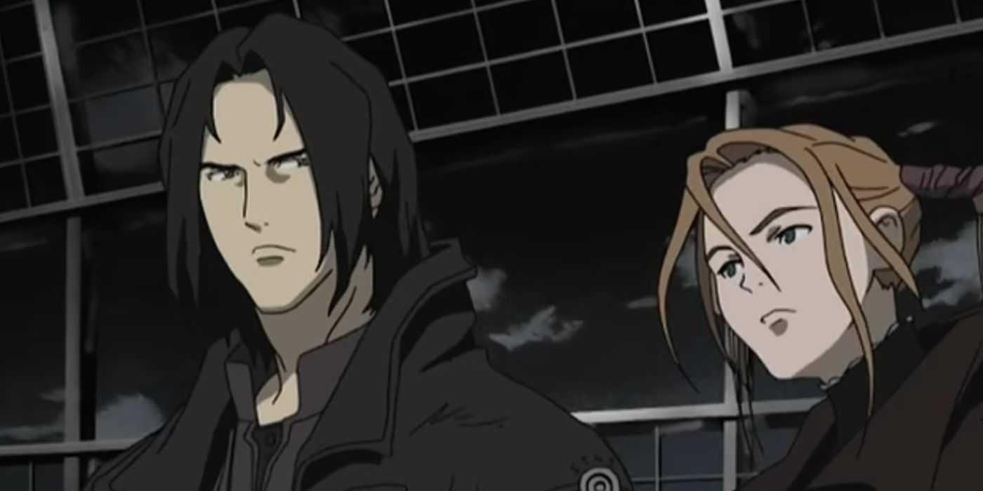 Amon and Robin in Witch Hunter Robin