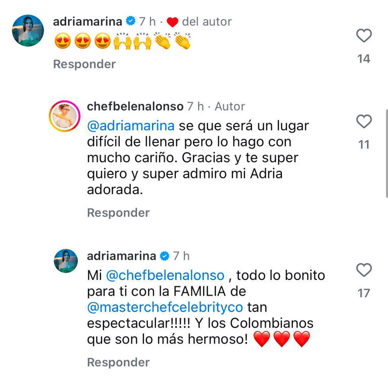 Adria Marina reaccionó a su reemplazo en la nueva temporada de MasterChef Celebrity.