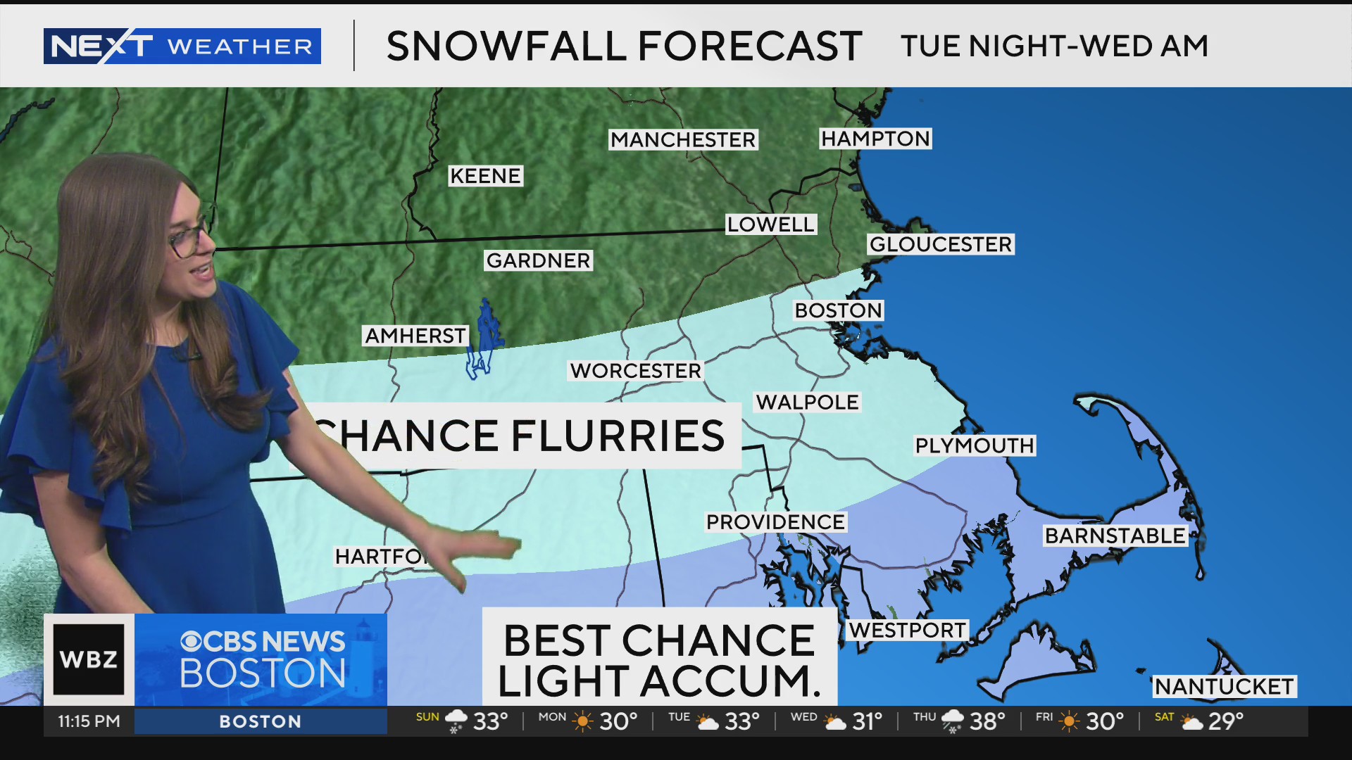 Next Weather WBZ weather forecast