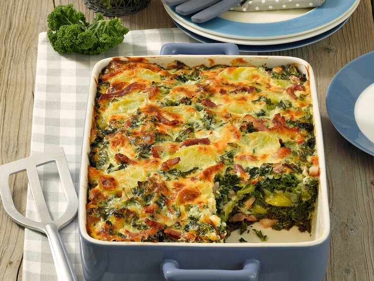 Grünkohl-Kartoffel-Auflauf: tolles Rezept für kalte Tage