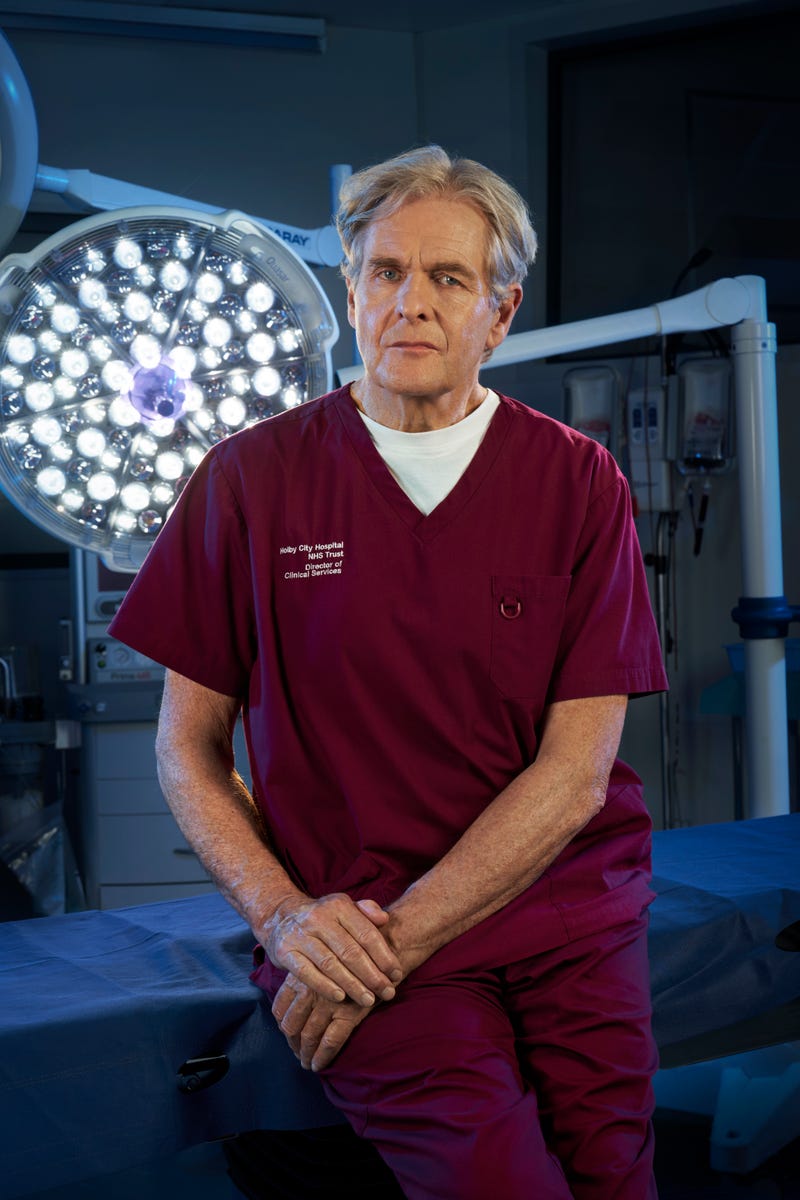 Casualty's Russell Whitelaw, played by Robert Bathurst