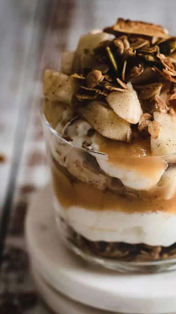 Layered in yoghurt parfaits
