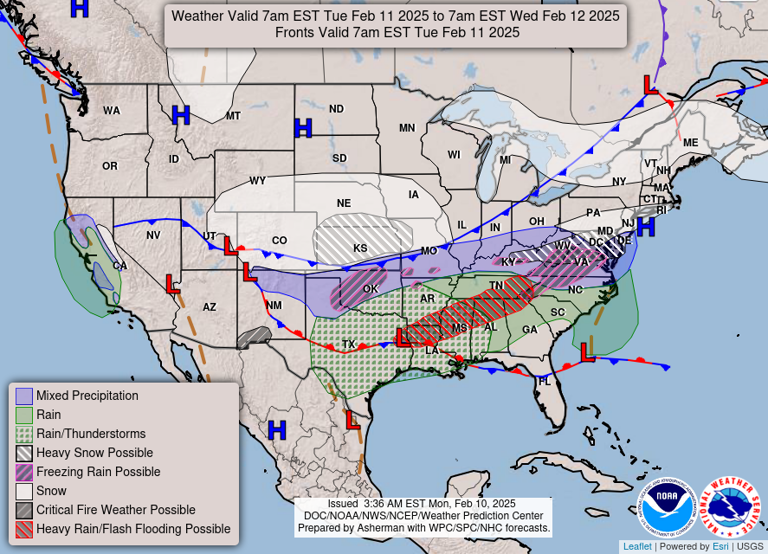 Another series of winter storms to bring snow and ice to millions ...