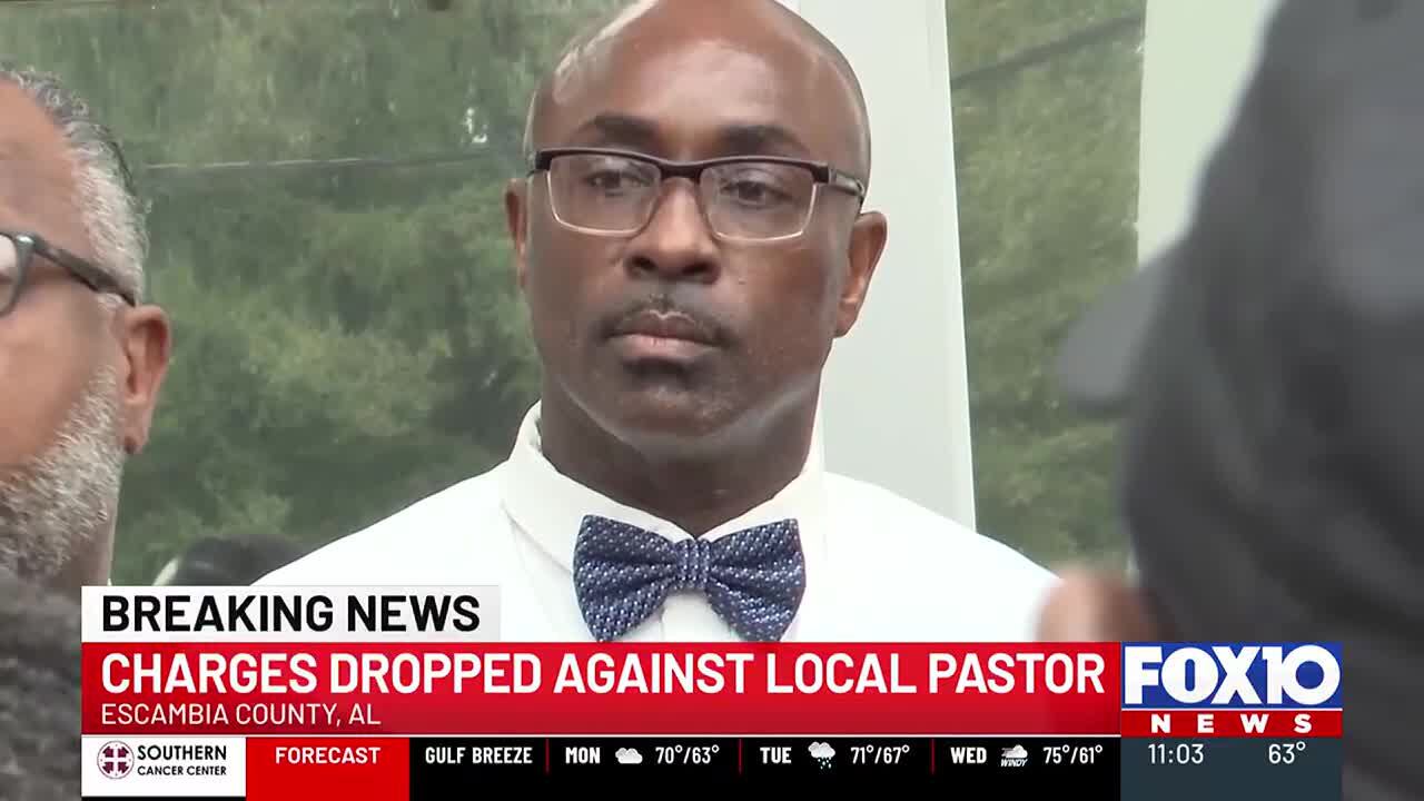 Charges against Escambia County pastor dropped