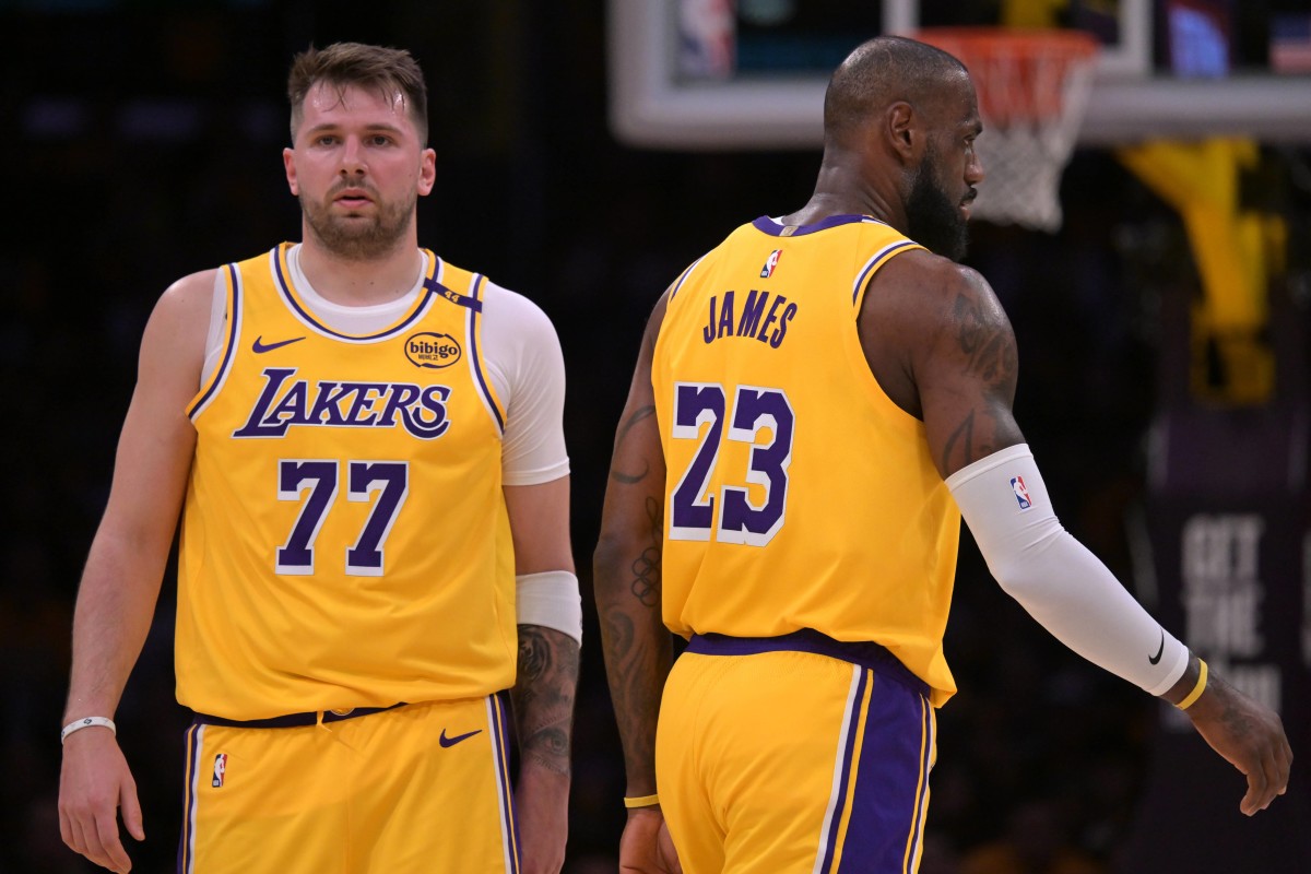 LeBron James Gave Luka Doncic His Spot In The Lakers' Pre-Game Introductions