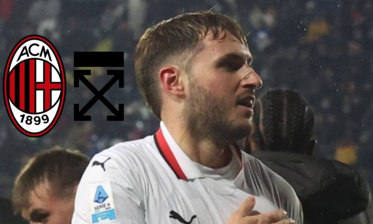 El AC Milan y Puma presentEl AC Milan de Santi Giemenez presenta una nueva  colaboración en el mundo de la moda al sacar prendas Off-Whitean una nueva  colaboración en el mundo de