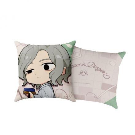 即購入可 くじコレ ダンジョン飯 クッションカバー ダンジョン飯』学園モチーフのイラストが可愛い！ライオスやマルシル