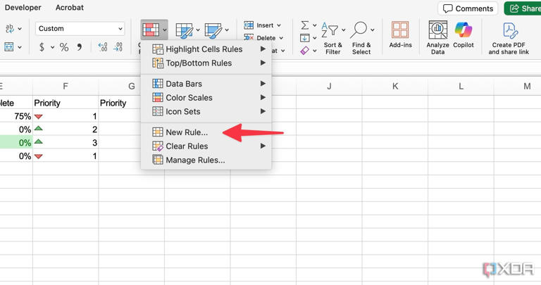 Here is how I use conditional formatting during project management in Excel
