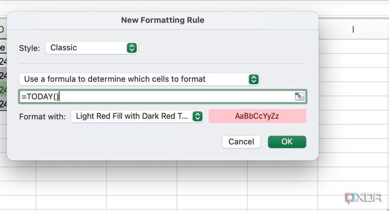 Here is how I use conditional formatting during project management in Excel