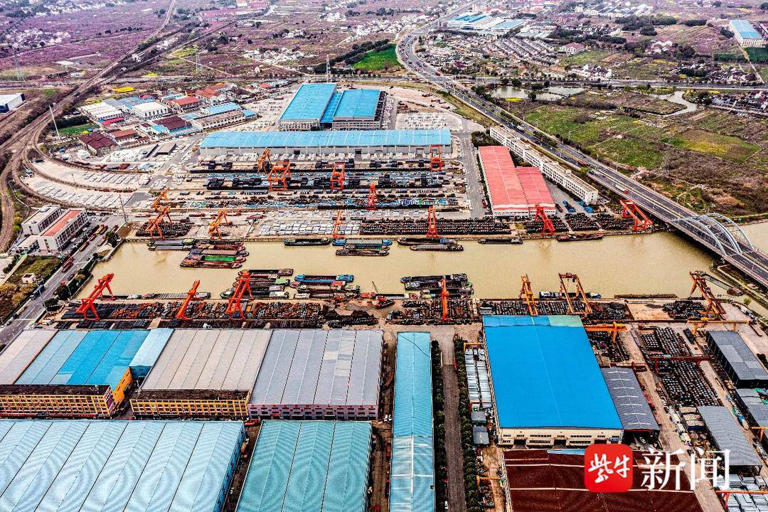助力国家物流枢纽建设，无锡首个“通港达园”短支航道项目完工