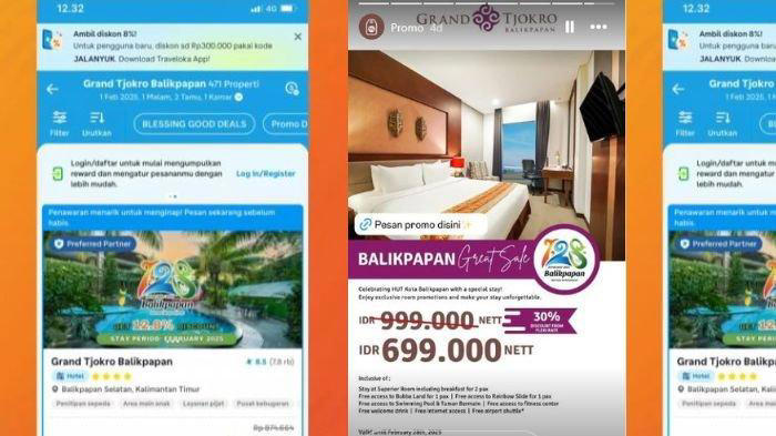 PROMO GRAND TJOKRO - Tangkapan layar yang diambil dari postingan instagram @grandtjokrobalikpapan pada (5/2/2025). Hotel Grand Tjokro Balikpapan memberikan promo Great Sale menarik. (instagram.com/@grandtjokrobalikpapan