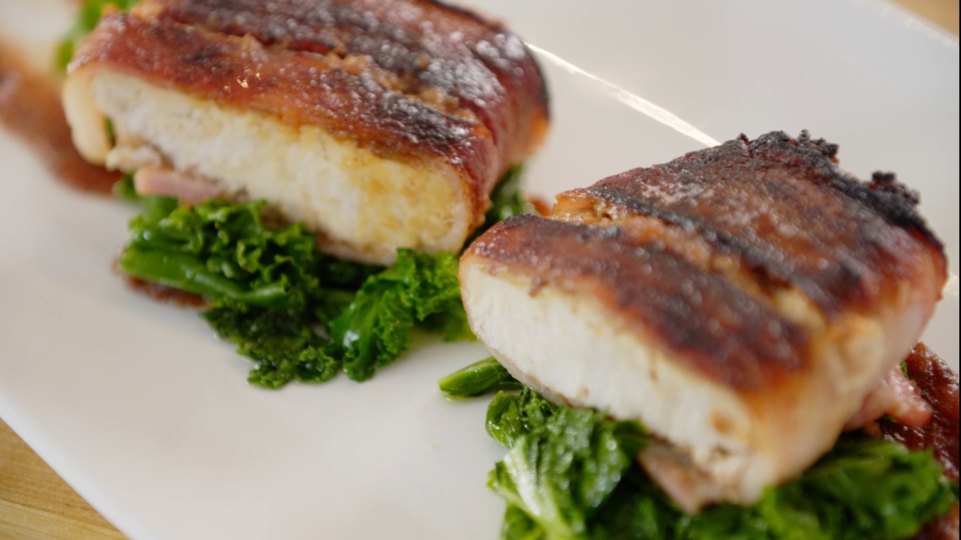 Perfekt knusprig Schwertfisch-Rezept mit Speck