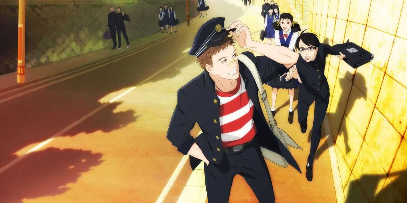 Kids On The Slope main cast walking on side walk