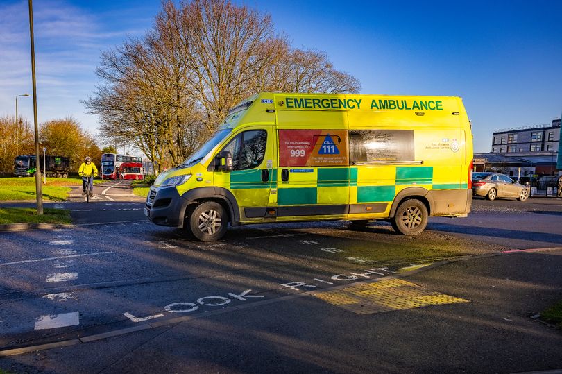 Two in hospital after crash shuts North Staffordshire road