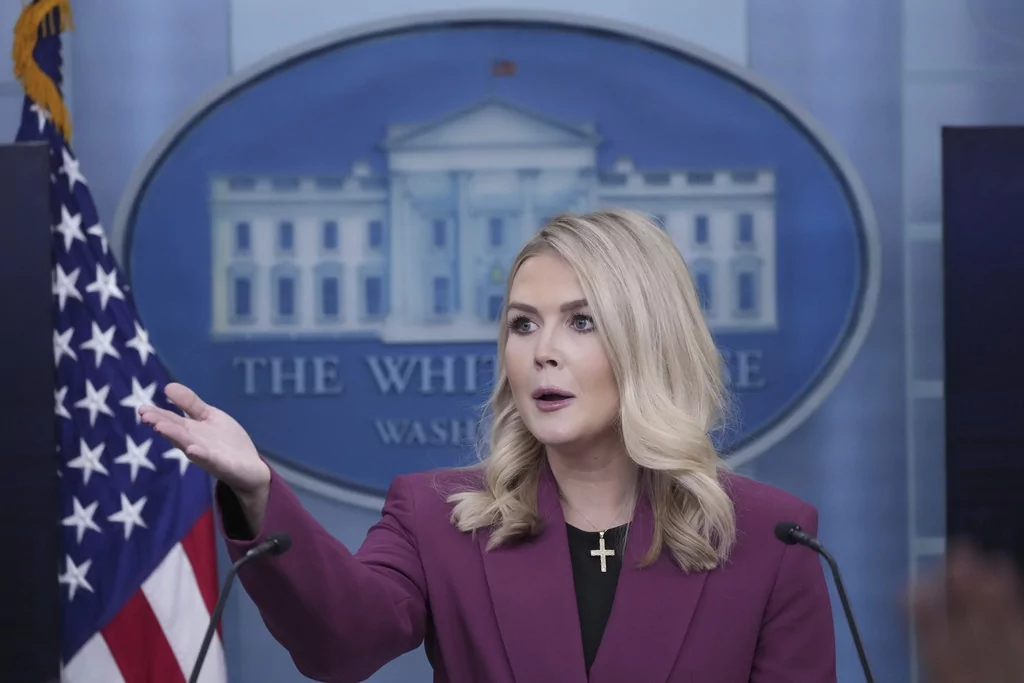 watch-live-karoline-leavitt-holds-press-briefing-as-trump-weighs