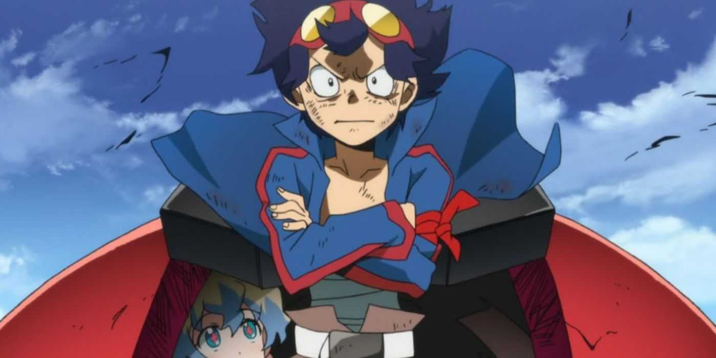 Simon takes Kamina's place in Gurren Lagann.