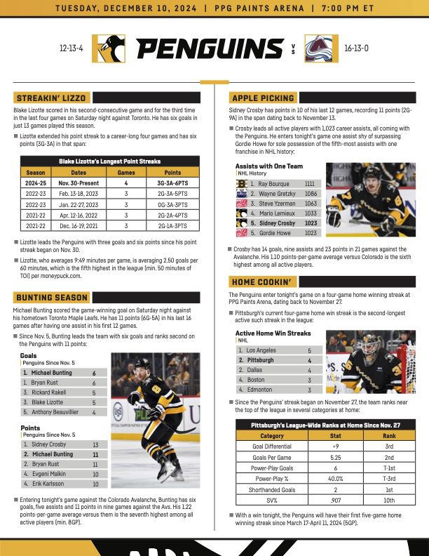 Game Preview Nashville Predators Pittsburgh Penguins 2 1 2025