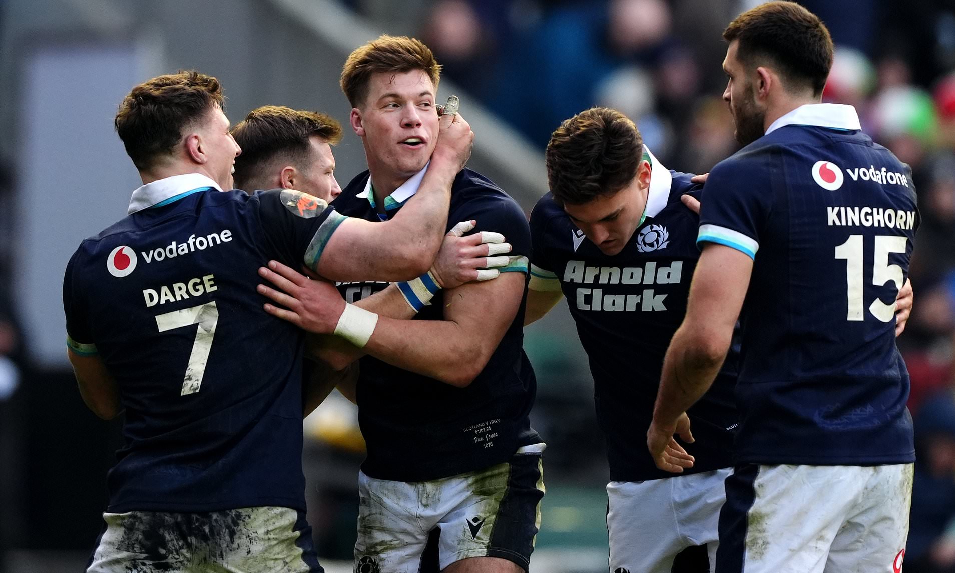 Scotland 3119 Italy Huw Jones scores hattrick as hosts survive scare