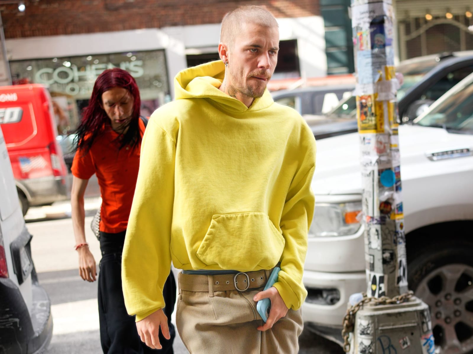 Justin Bieber disheveled public appearance 2025