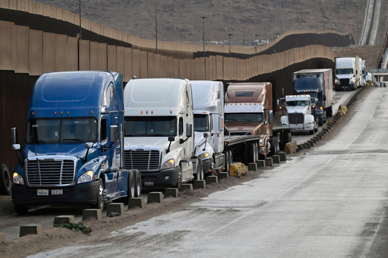 US-Mexico Border Crossings As Trump Threatens Tariffs And Deportations