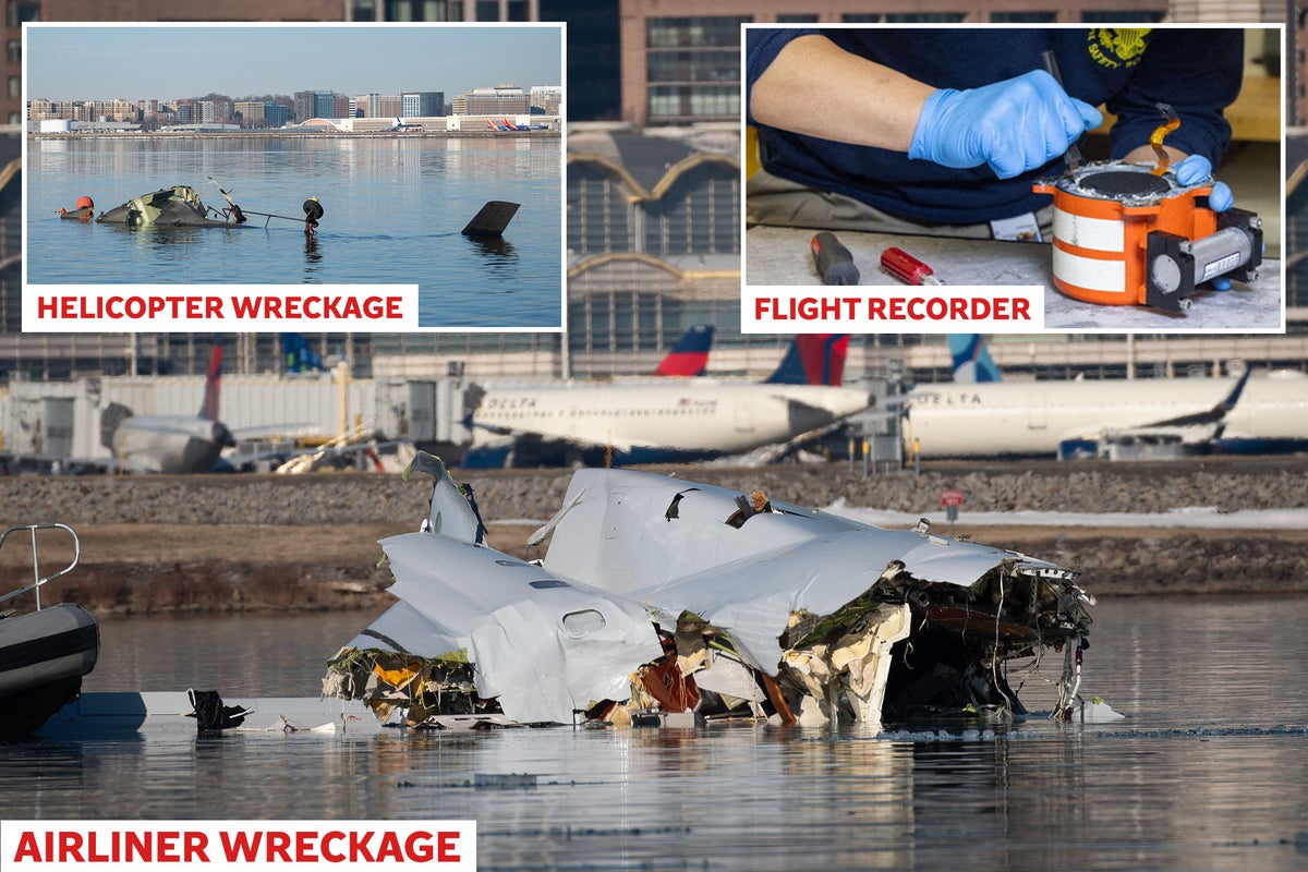 DC plane crash latest: First parts of plane wreckage are lifted from ...