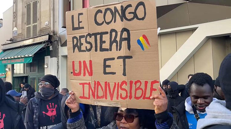 Protesters in Paris call for action on DRC violence