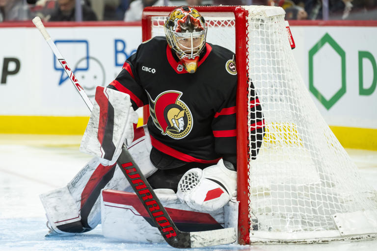 Senators reassign goaltender with Linus Ullmark nearing return