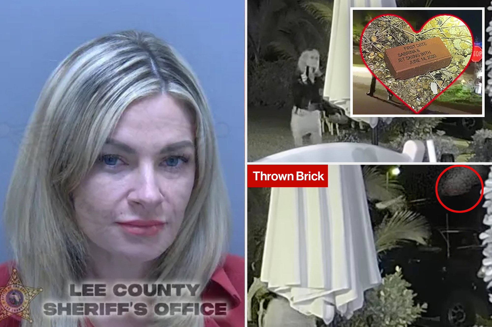 Florida woman caught on camera hurling commemorative ‘first date’ brick