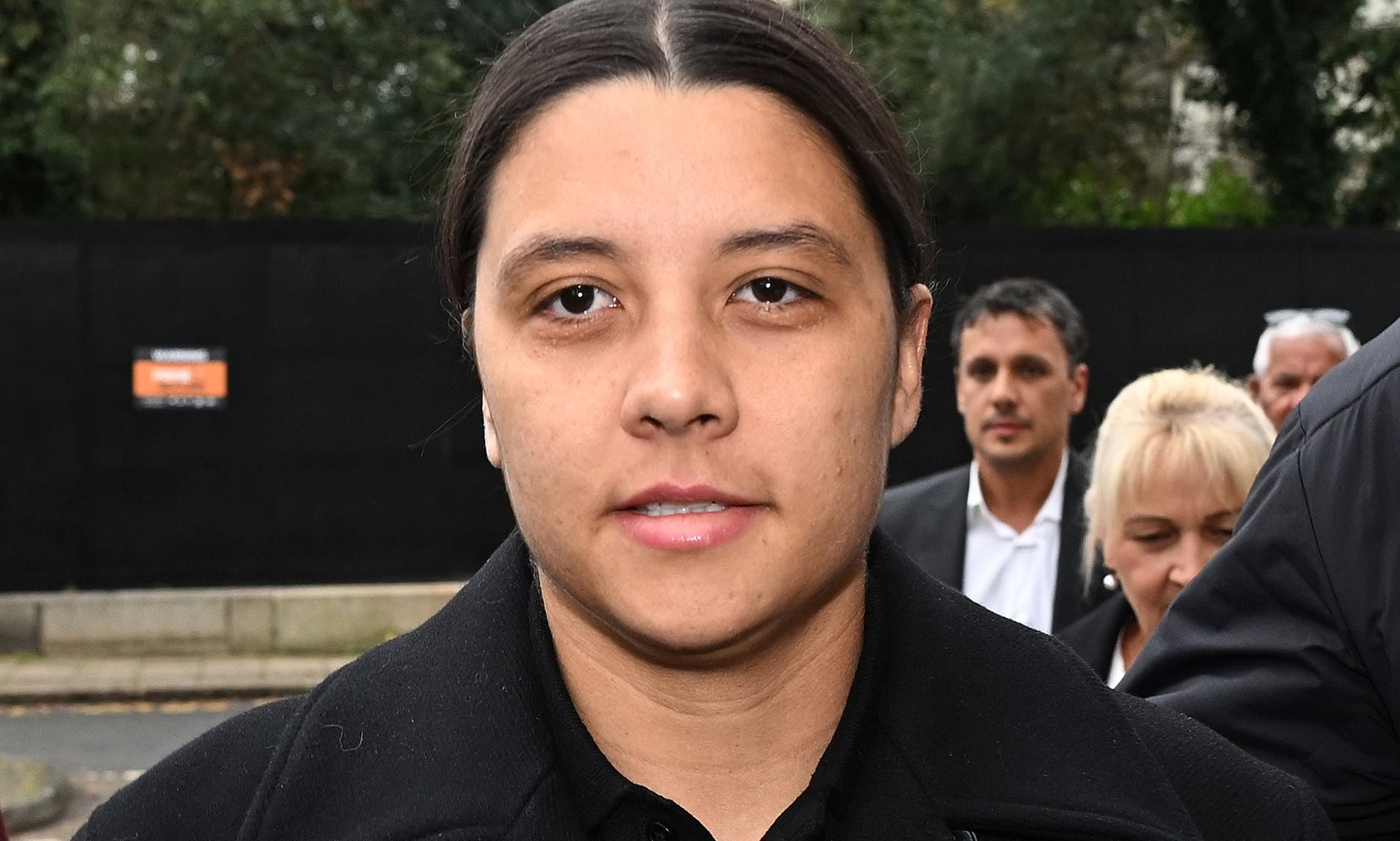 Sam Kerr arrives at court 'after racially abusing police officer'