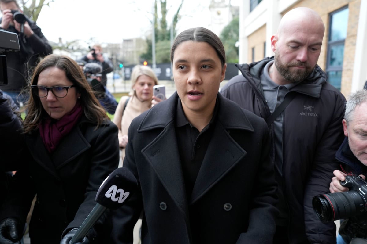 Chelsea star Sam Kerr arrives at court to stand trial accused of
