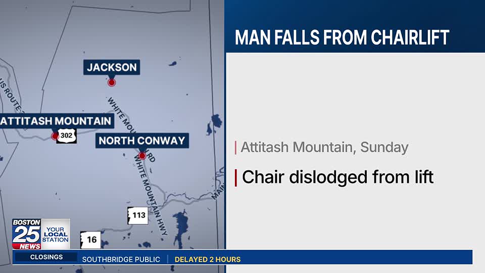 Ski lift at popular New Hampshire resort remains closed after chair