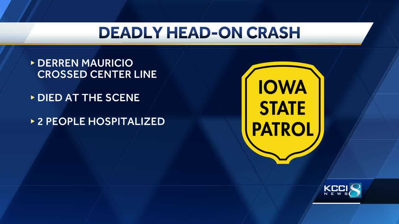 Iowa man dies in headon crash