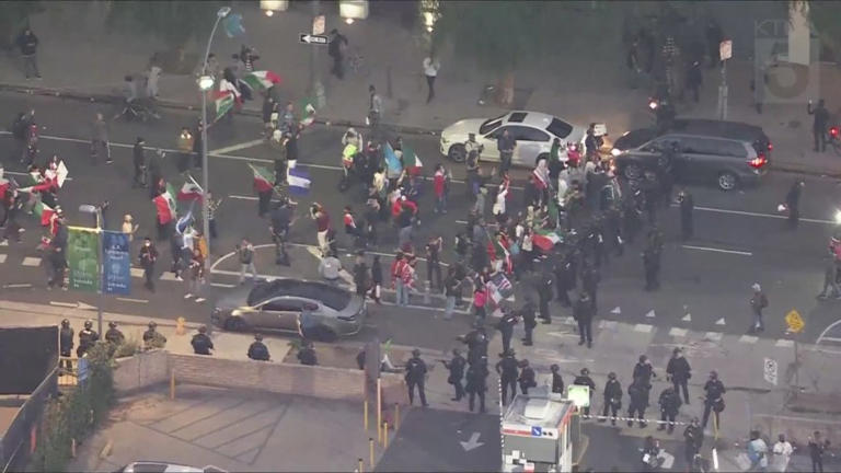 L.A. police move ‘Day Without Immigrants’ demonstrators out of downtown