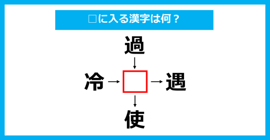 【漢字穴埋めクイズ】□に入る漢字は何？（第2886問）