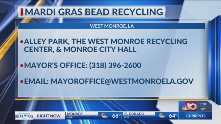 mardi gras bead recycling new orleans