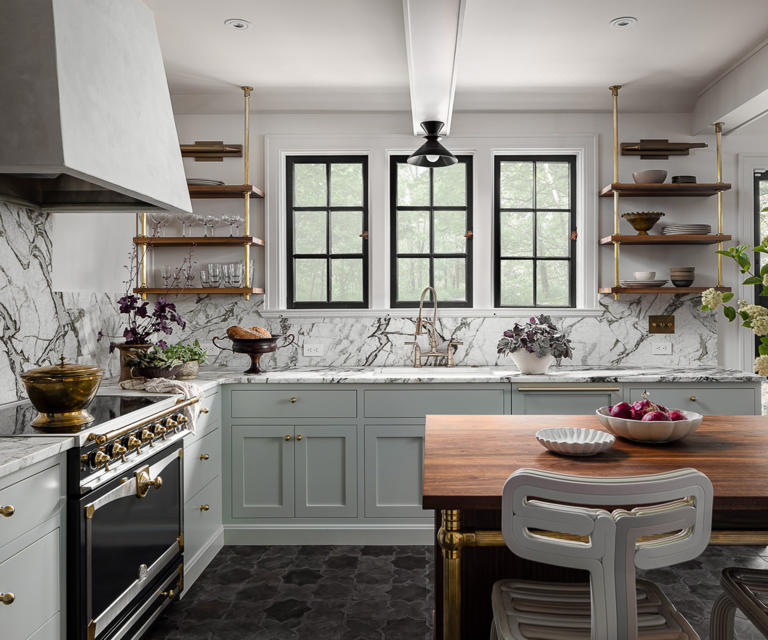 If you're going to break any small kitchen design rules, let it be one ...