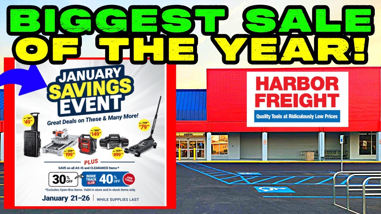 Harbor Freight's Biggest Sale of the Year!