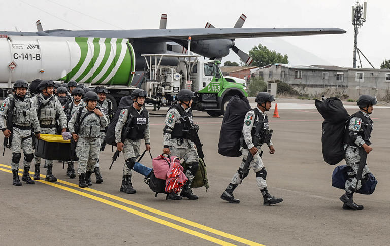 La Guardia Nacional de México refuerza seguridad en la fronteriza Tijuana  con 500 agentes