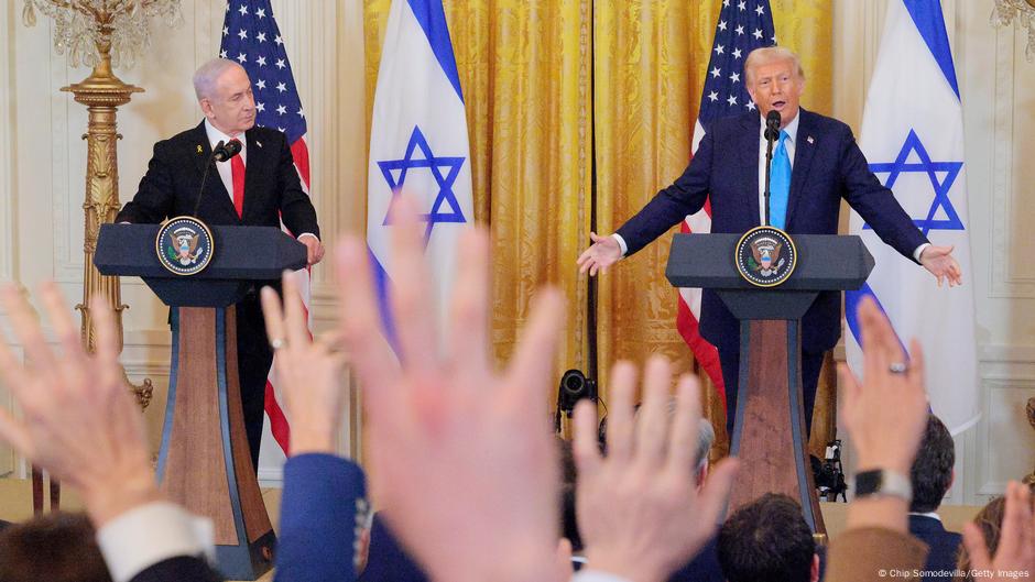 Primeiro-ministro de Israel, Benjamin Netanyahu, foi o primeiro chefe de Estado convidado por Donald Trump em seu segundo mandato