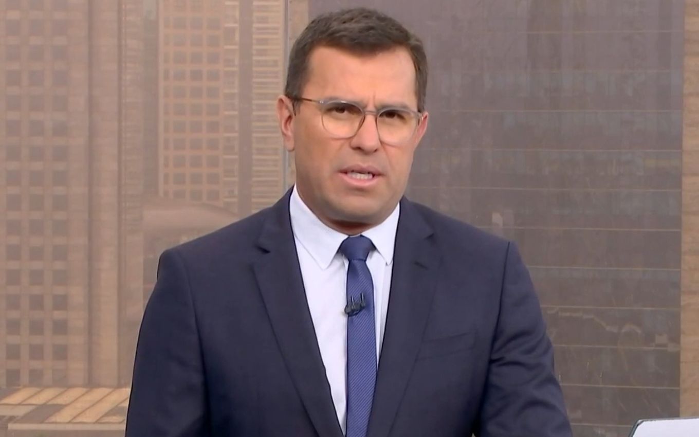 Rodrigo Bocardi no Bom Dia São Paulo de 30 de janeiro, último dia que apresentou o jornal da Globo