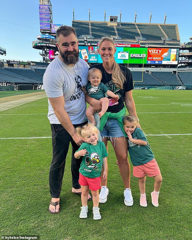 But the Super Bowl is a 'family affair' because Kylie Kelce remains a 'die-hard' Philadelphia fan