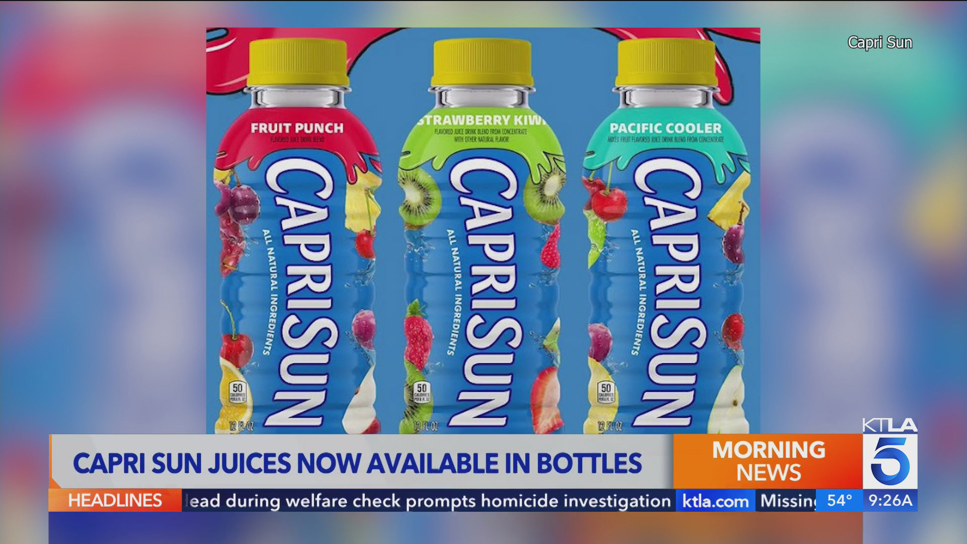 Capri Suns are now available in reusable bottles Capri Suns are now available in reusable bottles