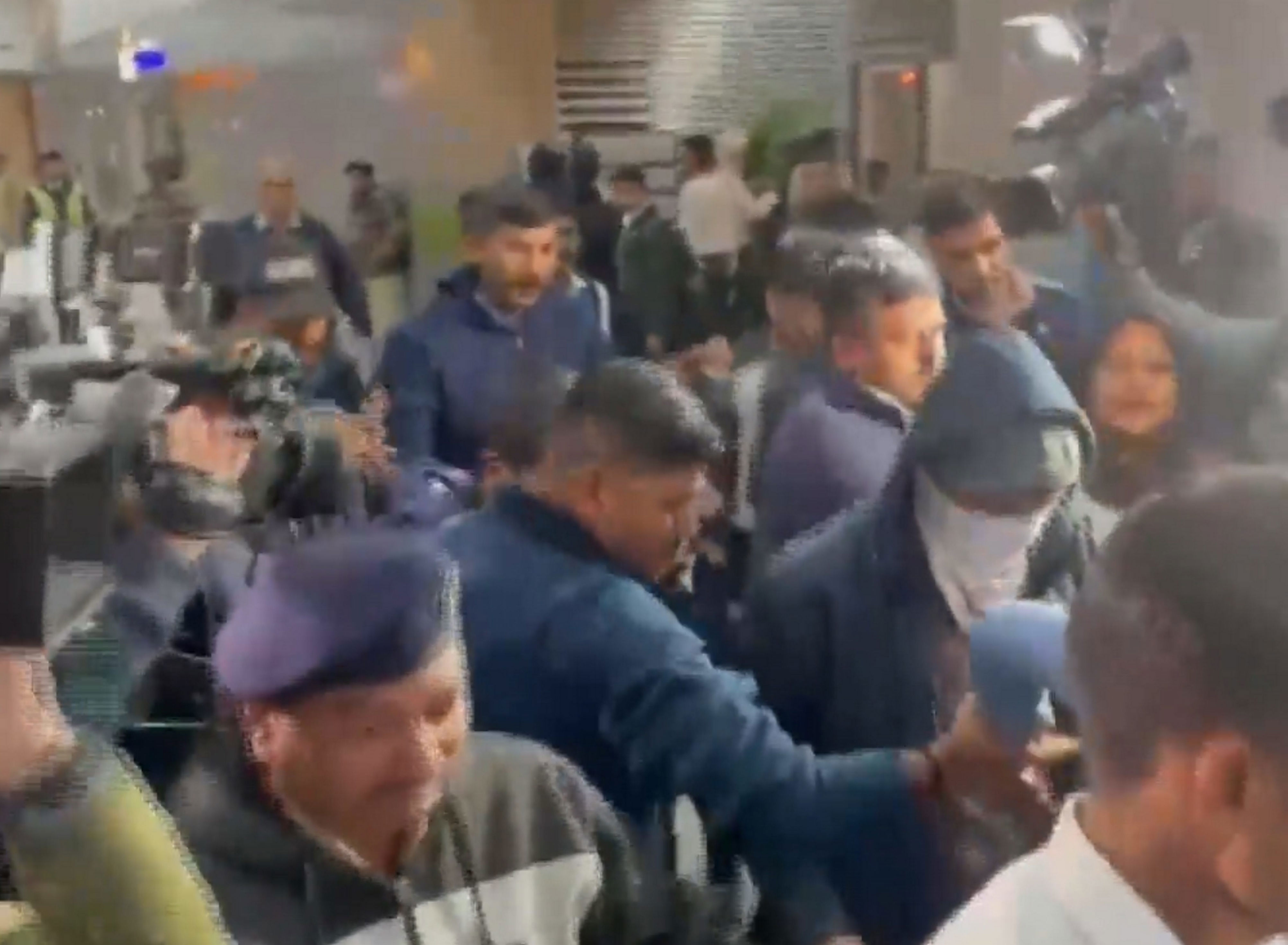 Gujarat natives deported from US are being brought to the Ahmedabad airport, Thursday, Feb. 6, 2025. A US military plane brought 104 deported Indians to Amritsar on Wednesday. (PTI Photo)