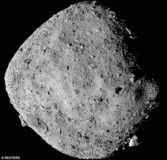 The 500-metre wide asteroid Bennu (pictured) has a one in 2,700 chance of hitting the planet in 2182 - similar odds to flipping a coin 11 times and getting the same outcome each time.
