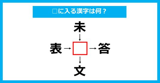 【漢字穴埋めクイズ】□に入る漢字は何？（第2902問）