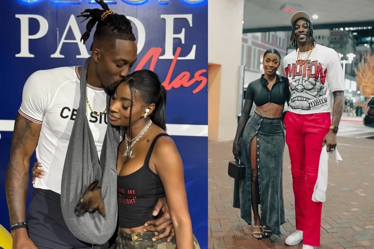 Newlyweds? Dwight Howard and Amy Luciani Cozy Up in Rare Public